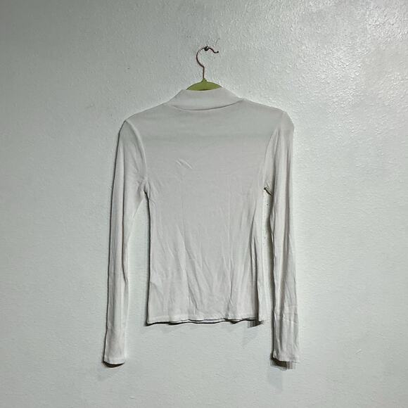 By Together White Long Sleeve Mock Neck Turtleneck Sz S - Picture 7 of 9